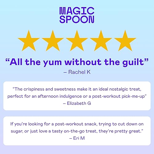 Miniatura 5 de Magic Spoon Golosinas con cuchara exclusiva – 8 barras, mantequilla de maní de chocolate – Snack sin gluten alto en proteínas – Barra de cereales de