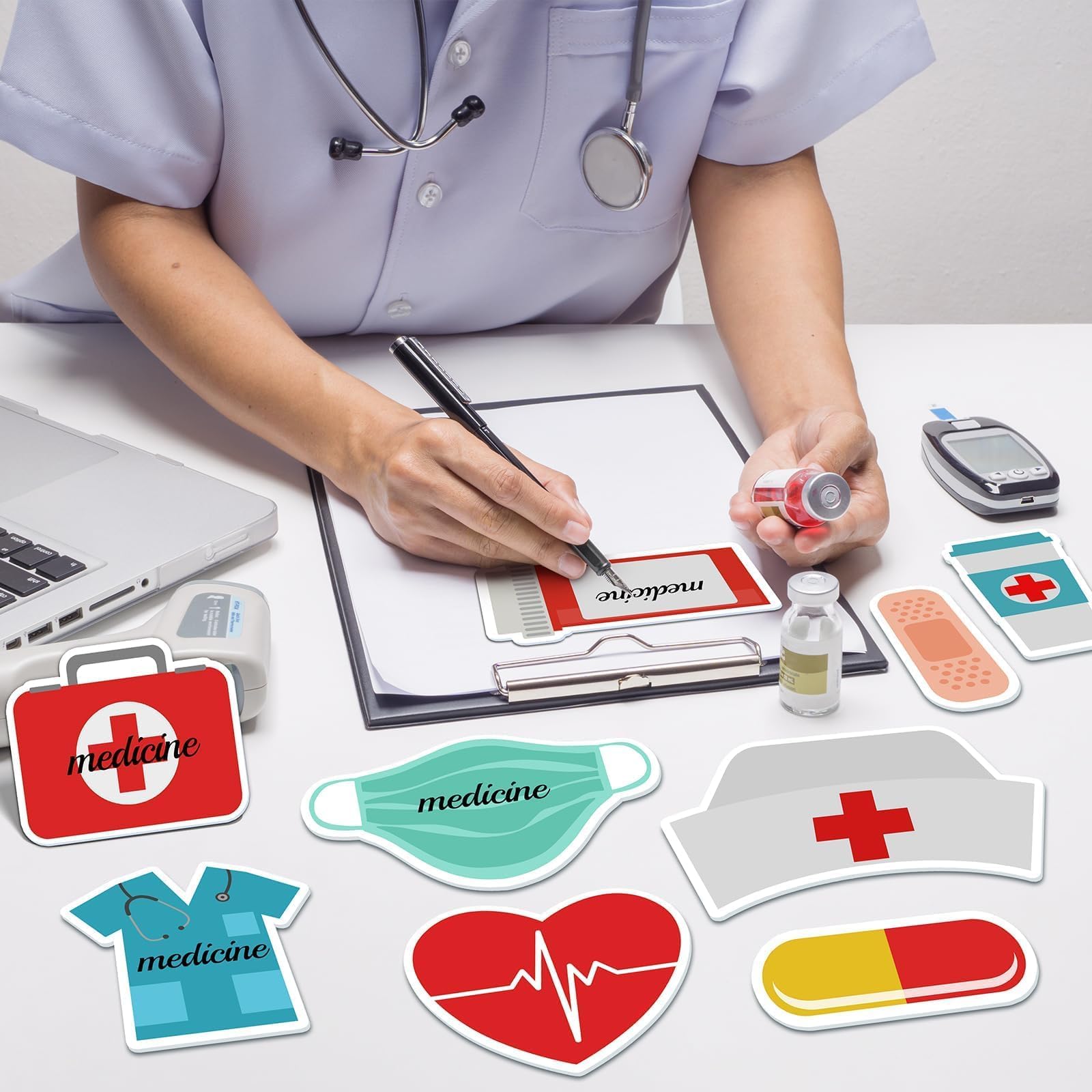 Haftnotizen für Krankenschwestern, selbstklebend, für Krankenhaus, Schule, Krankenschwester, Geschenk, 48 Stück