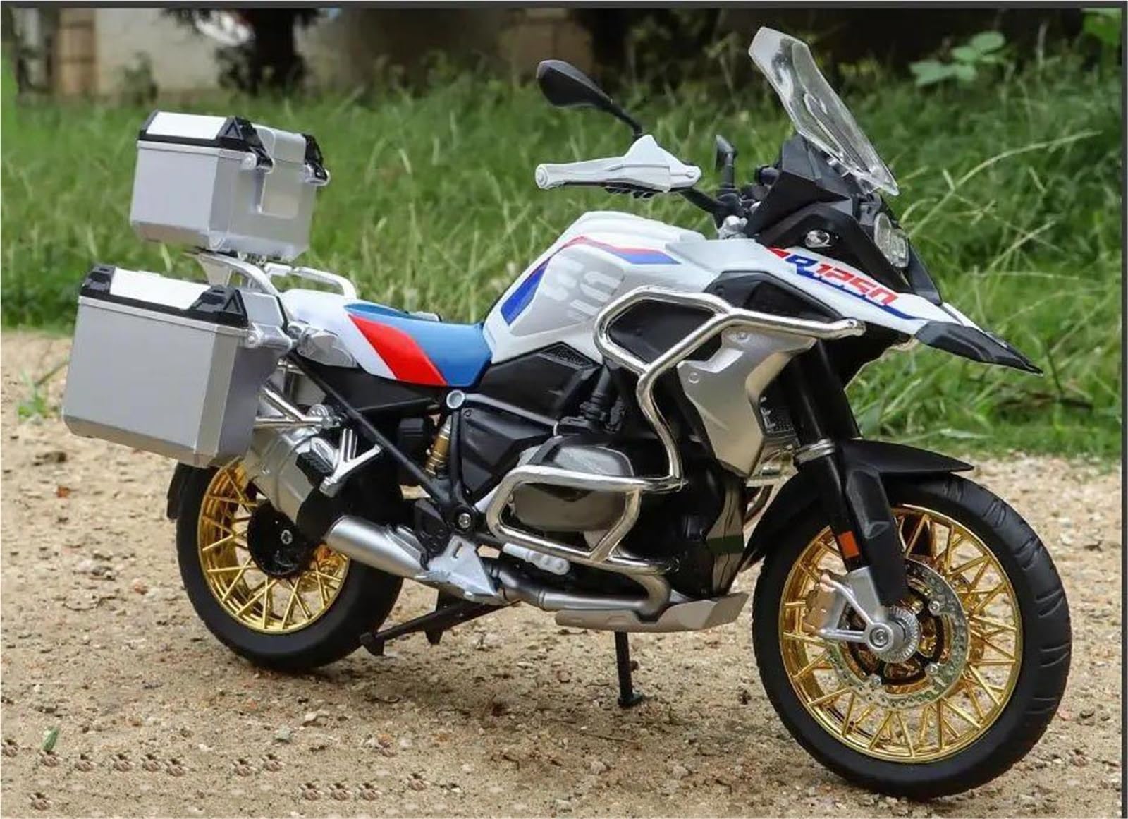 Modelo de Juguete Modelo De Motocicleta A Escala 1/9, Metal Fundido A Presión, para Deportes Calle, Juguete Ligero, Regalo para BMW R1250GS Viaje