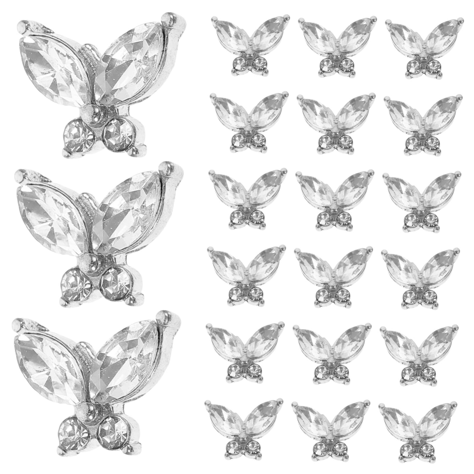 FRCOLOR 100 piezas Nail Art Accesorios Bling- de Uñas Colgante para Uñas de Mujer Arte de uñas Piedras de manicura Accesorios de uñas Colgantes Arte de uñas Pequeñas Piedras preciosas