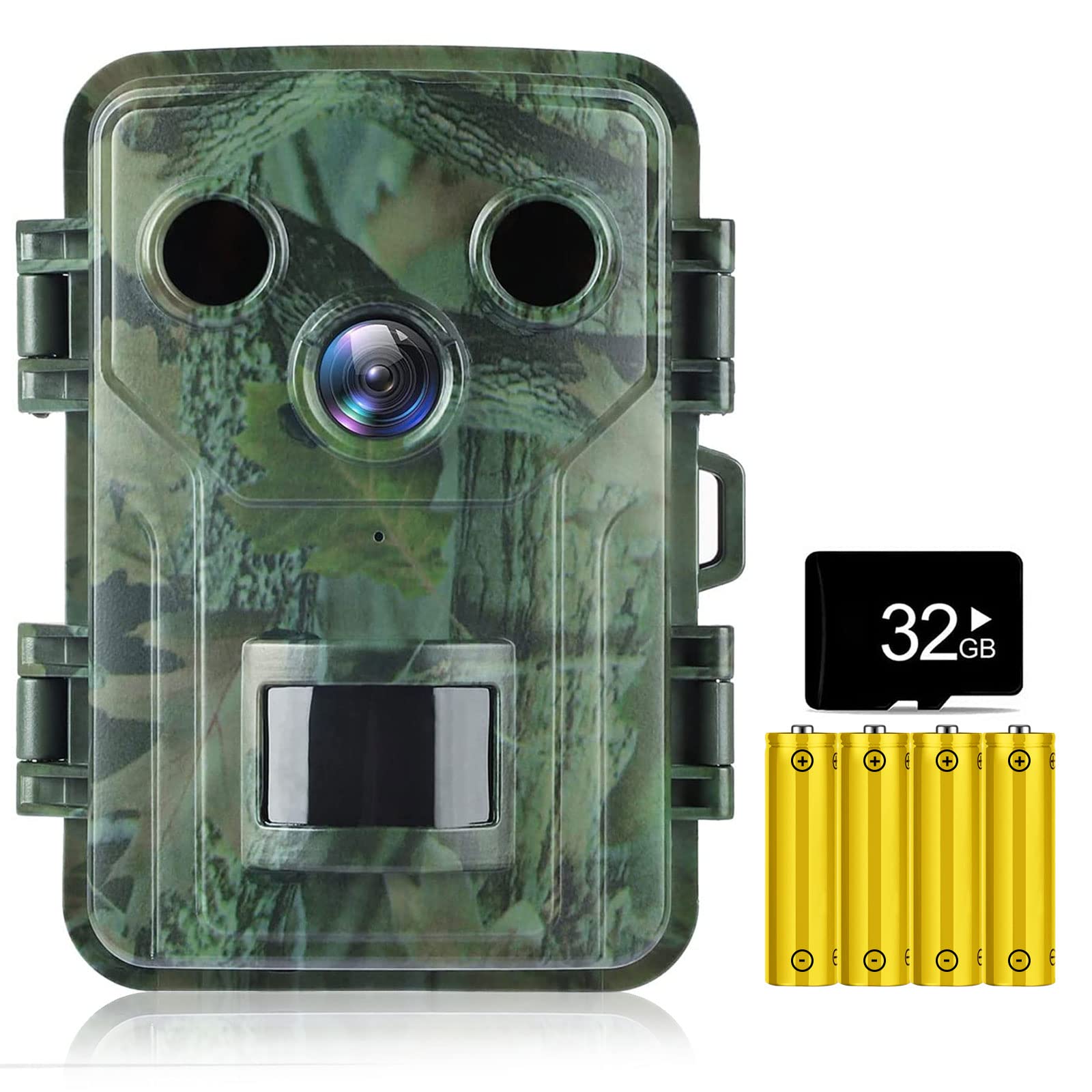 Amazon.com: SESERN Mini Trail Camera 20MP 1080P, 120°Wide-Angle Hunting  Camera with 4AA Batteries & 32GB SD Card, IP66 Game Camera with No Glow IR  Night Vision 0.2S Motion Activated for Trail Hunting :