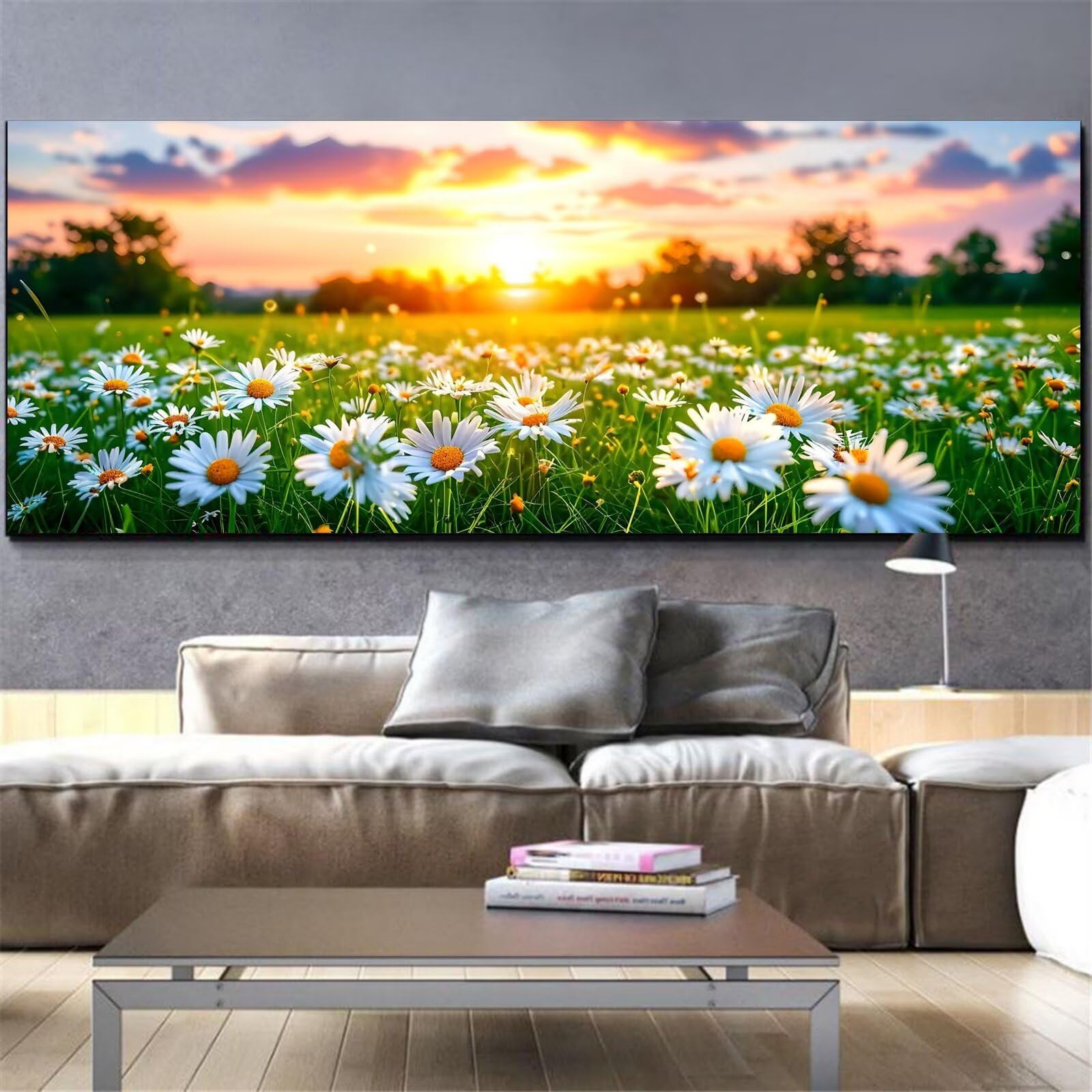 Peinture diamant fleur Mefooge kit complet blanc 40x80cm - 8