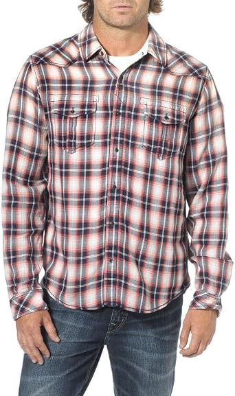Silver Jeans Co. Men's L/S Plaid Shirt 