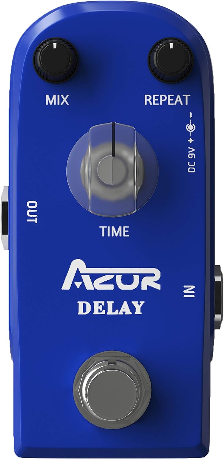 AZOR Reverb Pedal with Delay Guitar Effect Pedal.Reverb Delay Effect Pedal Spring Reverb Vintage Delay