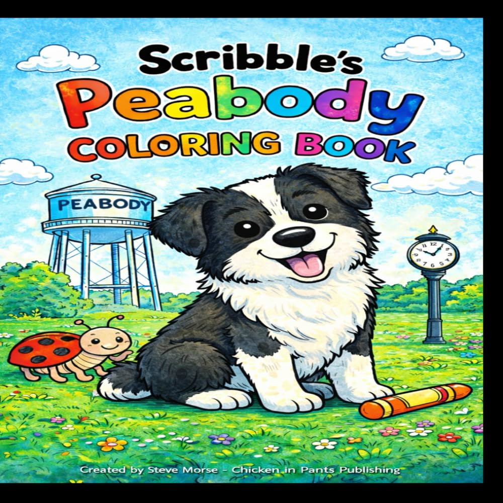 Scribbles Peabody coloring book (Scribble reads his favorite books)