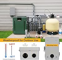 Vista 5 de SURAIELEC Temporizador de piscina WiFi, 40 amperios, 1HP 120V, 2HP 240V, interruptor inteligente para interiores y exteriores, caja de temporizador