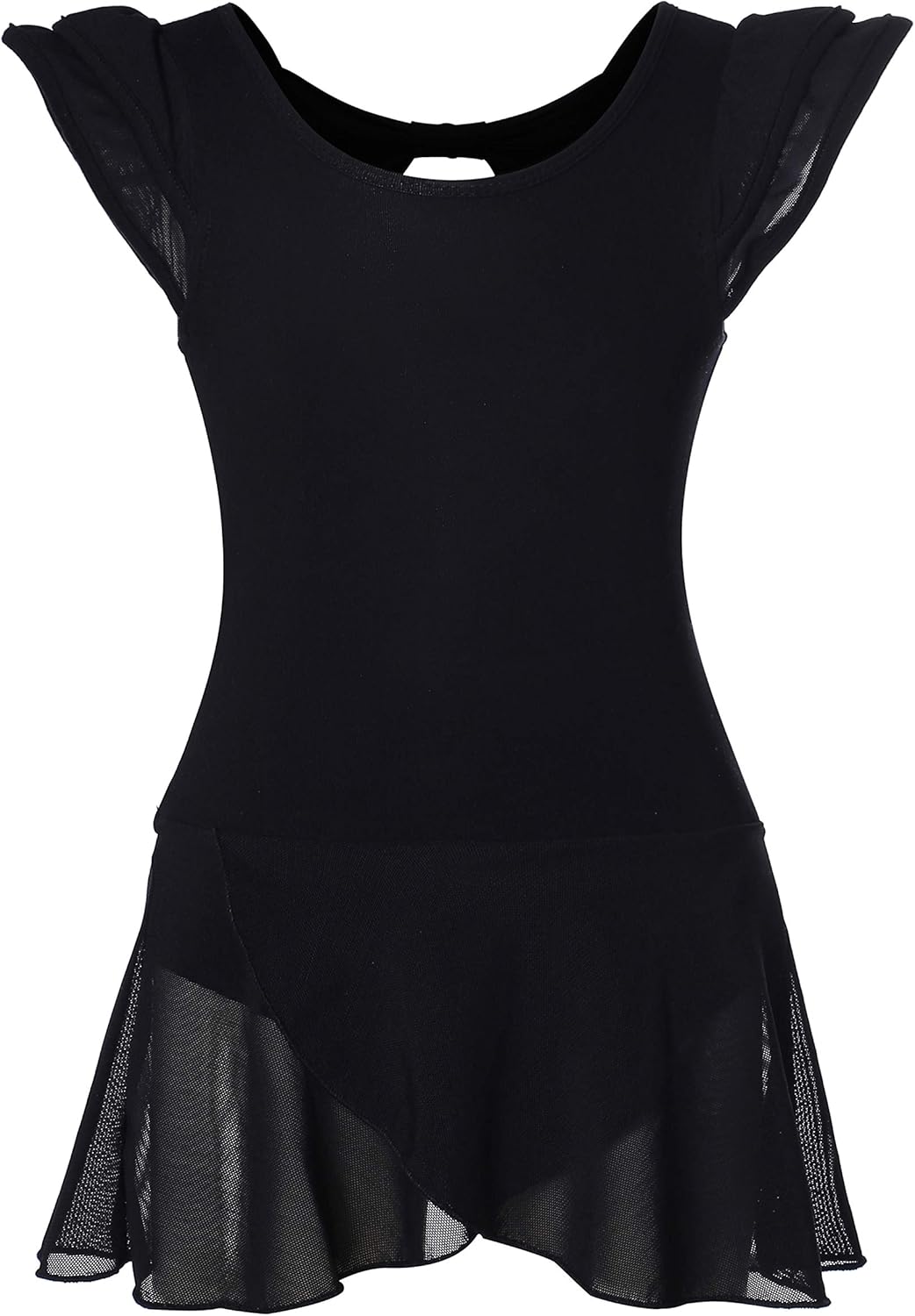 Girls’ Ballet Dance Leotards with Flutter Sleeve Petal Skirt and Bowknot Back : Clothing, Shoes & Jewelry