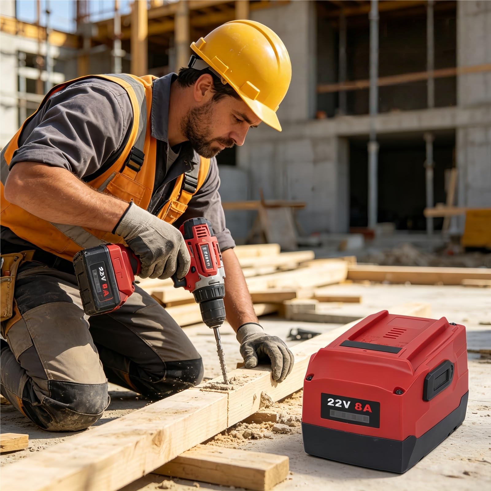 Baterías for Herramientas eléctricas de 2 Piezas de 8000 mAh, compatibles con Hilti