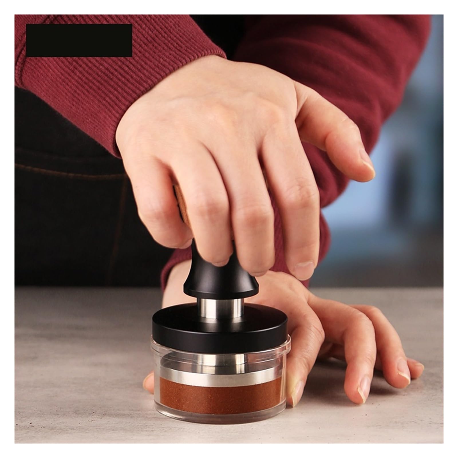 Compatibile con pressino for caffè a pressione costante da 30 libbre attrezzo professionale for baristi a molla calibrata(58.3MM Flat Base)