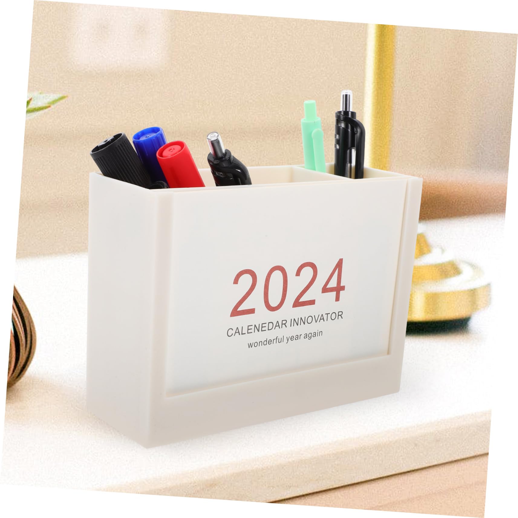 TEHAUX 4piezas Organizador De Escritorio Multi-grid De Plástico Para Lápices y Brochas De Maquillaje Contenedor De Bolígrafos Funcional y Estiloso Para Oficina y Hogar