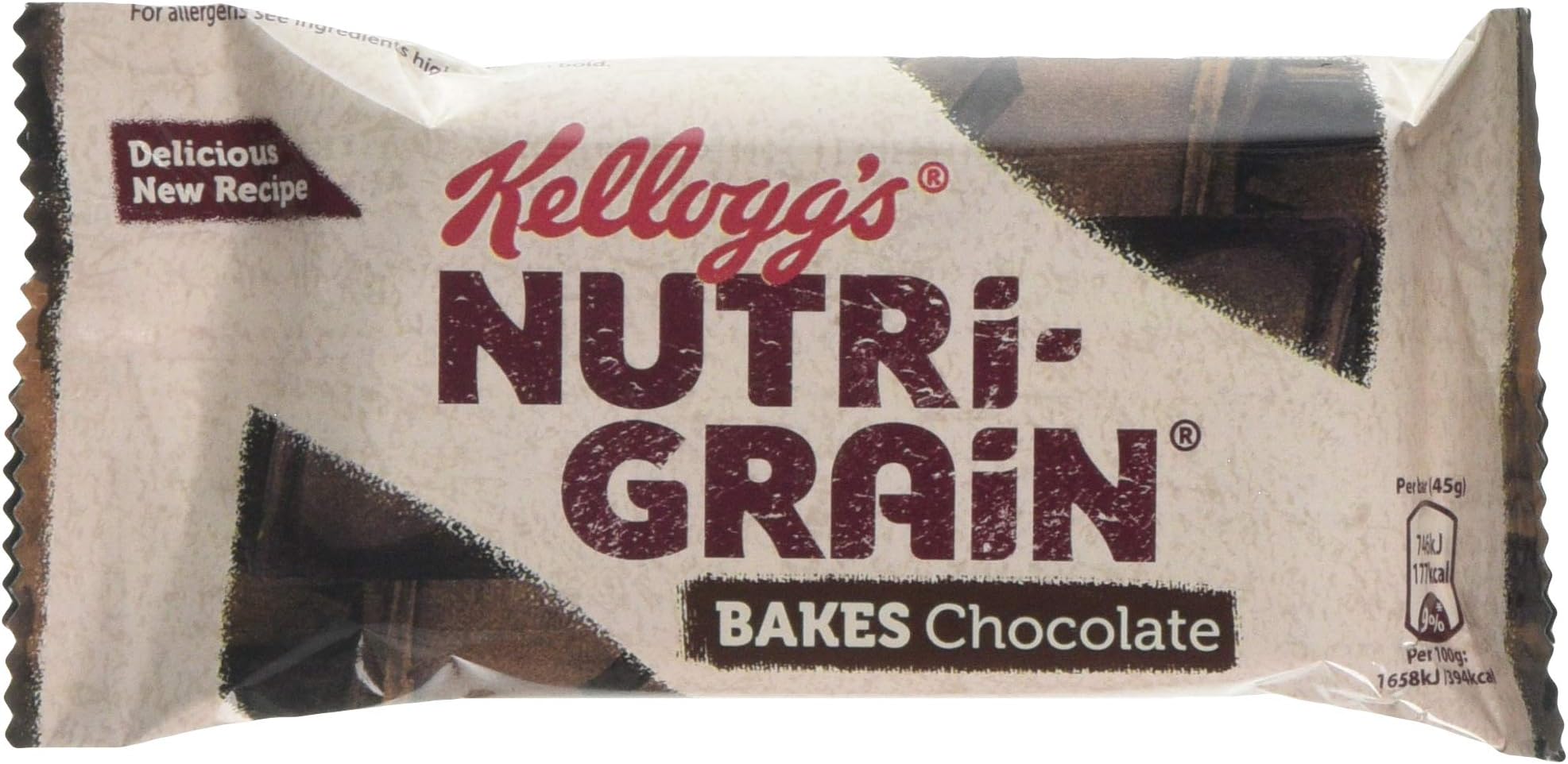 Nutri Grain Nutri-Grain Chocolate Chip Bakes Breakfast Bar, 45 g, Pack of 24