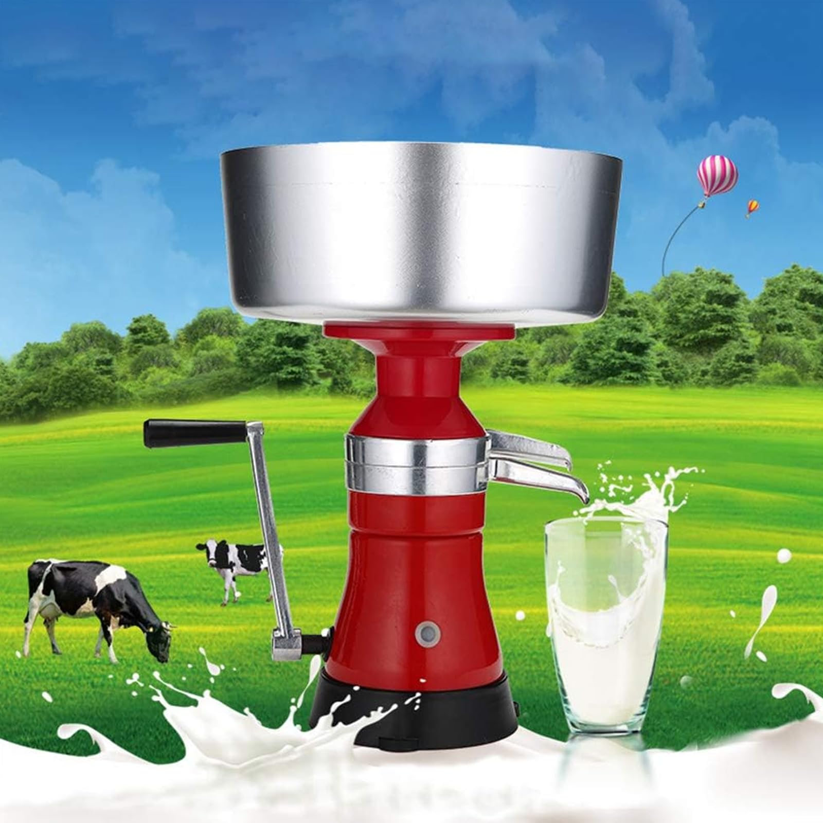 Separatore Centrifugo Manuale Per Panna Fresca Da Latte 21 Galloni/h 80 L/h Per Latte Di Capra, Mucca O Altri Latticini 12 Litri Corpo In Metallo Separatore Di Latte, Formaggio, Burro (manovella)