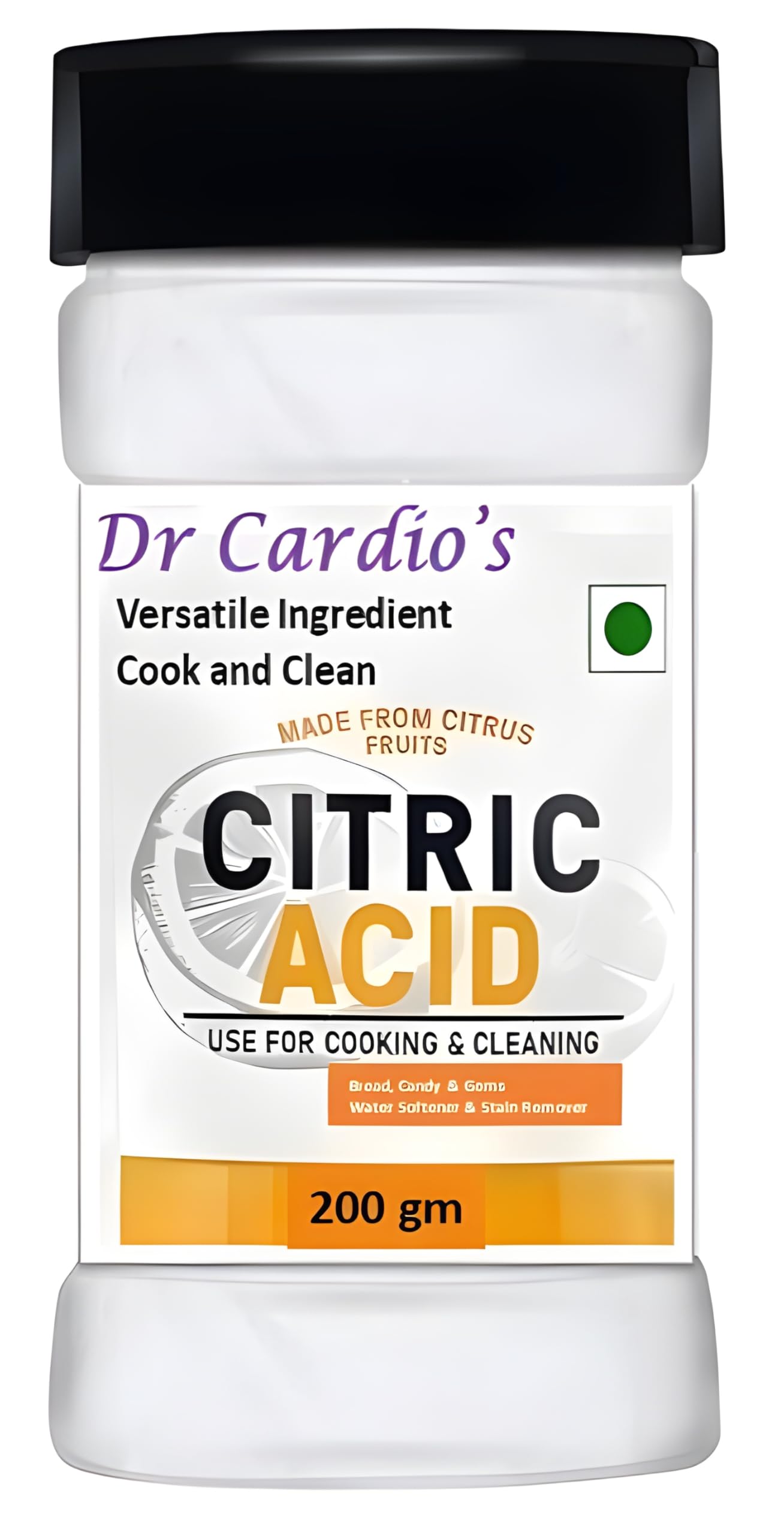 Dr. Cardio Citric Acid Powder – 100% Pure, Food Grade, One Bottle, Pack of 1 (200G)-image-41