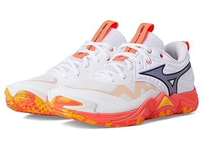Mizuno Wave Momentum 4 Elite Cross Training Shoes White/Fiery Coral : Men