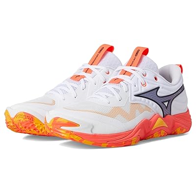 Mizuno Wave Momentum 4 Elite Cross Training Shoes White/Fiery Coral