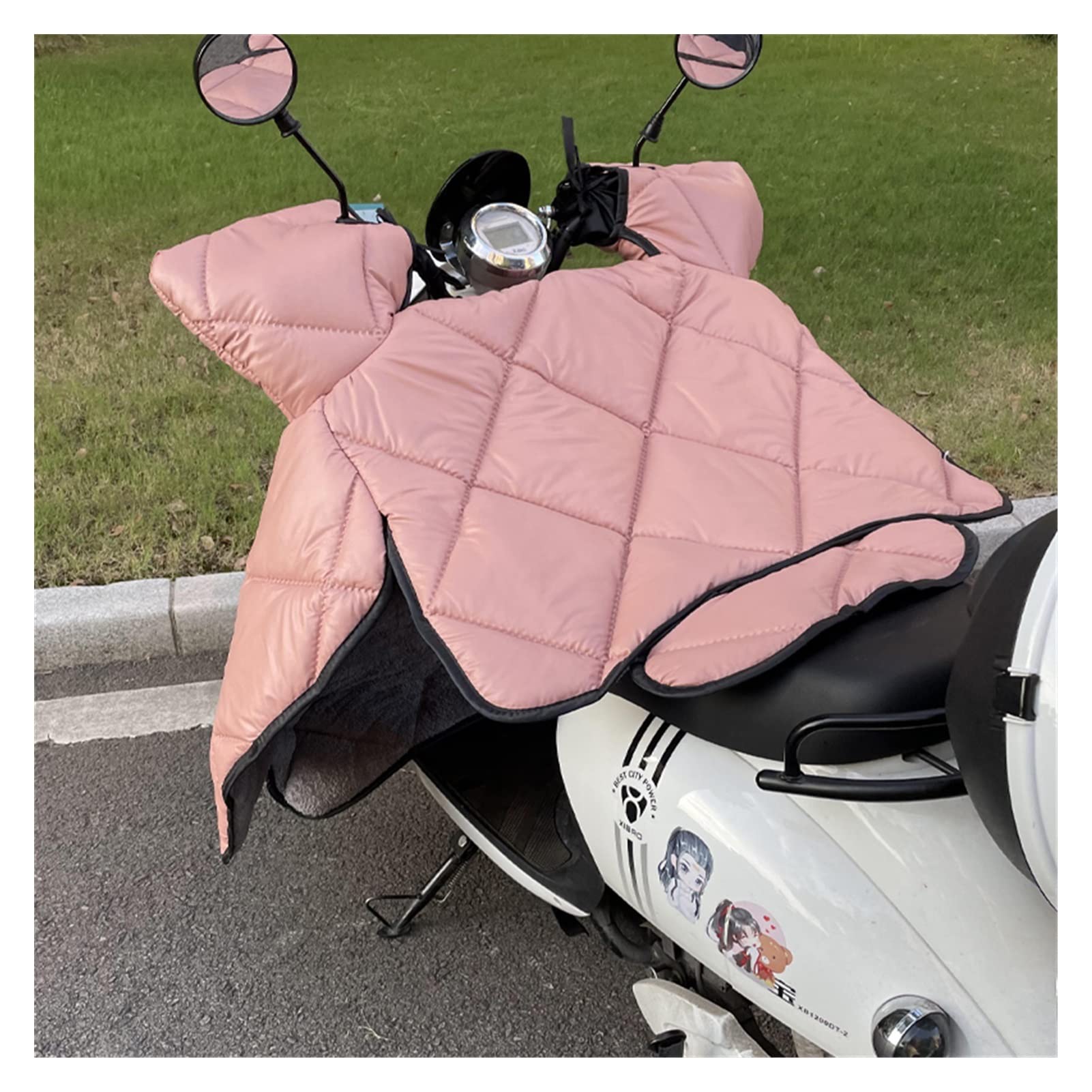 Générique Tablier Scooter, Couvre Jambe Scooter Wind Winter Batterie de Voitures Moto Hiver Universal Coupe-Vent est Chaud et Plus épaississement Velours(8)