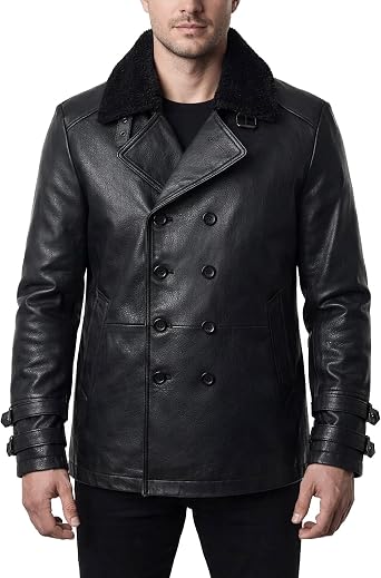 Leon S. Kennedy Requiem Jacket - Black Real Leather Resident RE9 Evil Cosplay Jacket With Faux Fur Collar