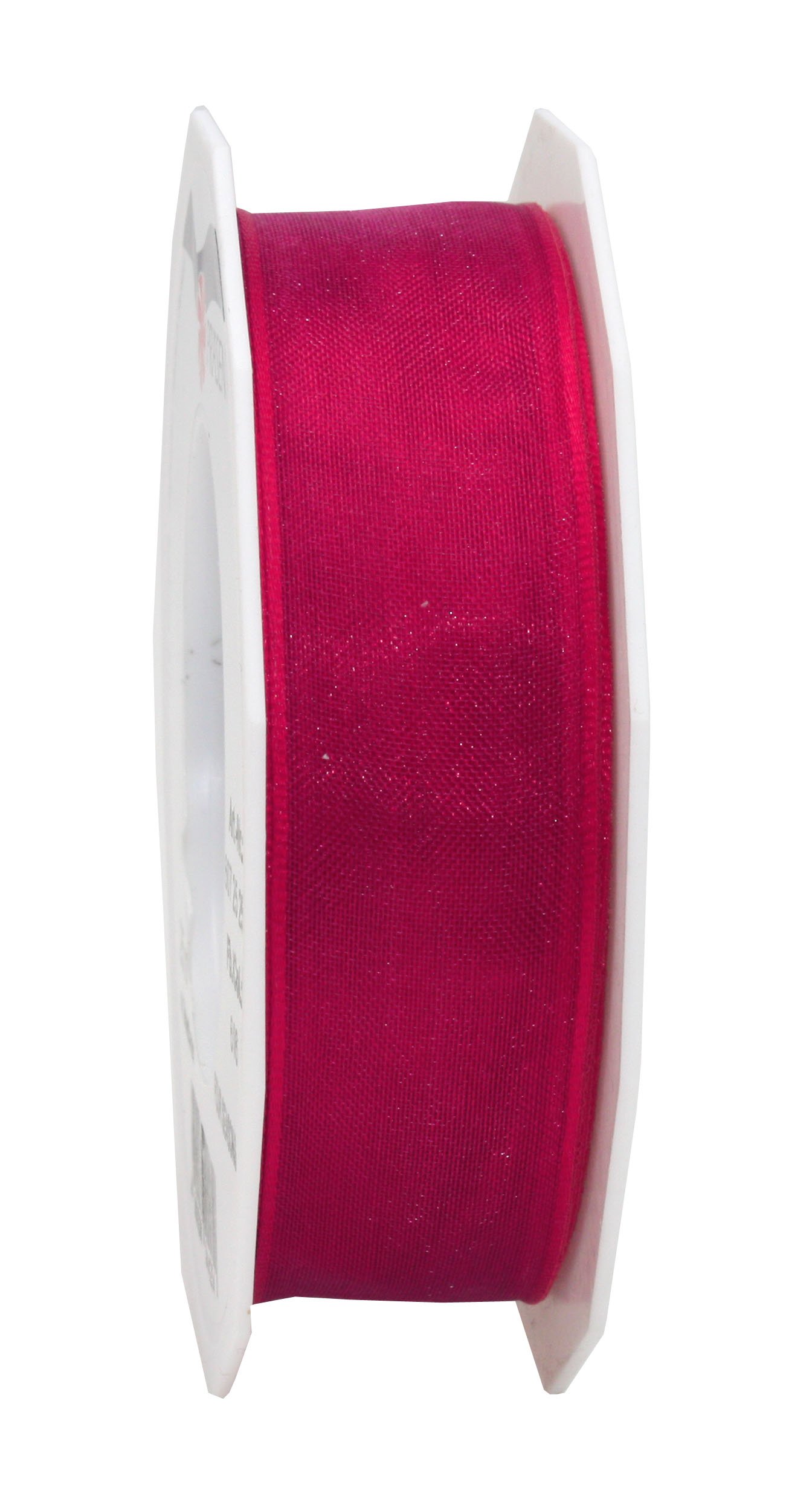 C.E. Pattberg Präsent - Four Seasons Organza wired edge Ribbon Raspberry 25 mm width, 25 m length, Lilac, 25mm - 25m
