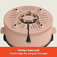 Vista 7 de bella Olla de cocción lenta manual de 6.0 cuartos de galón, revestimiento antiadherente de cerámica, 3 ajustes de temperatura, olla de gres apta