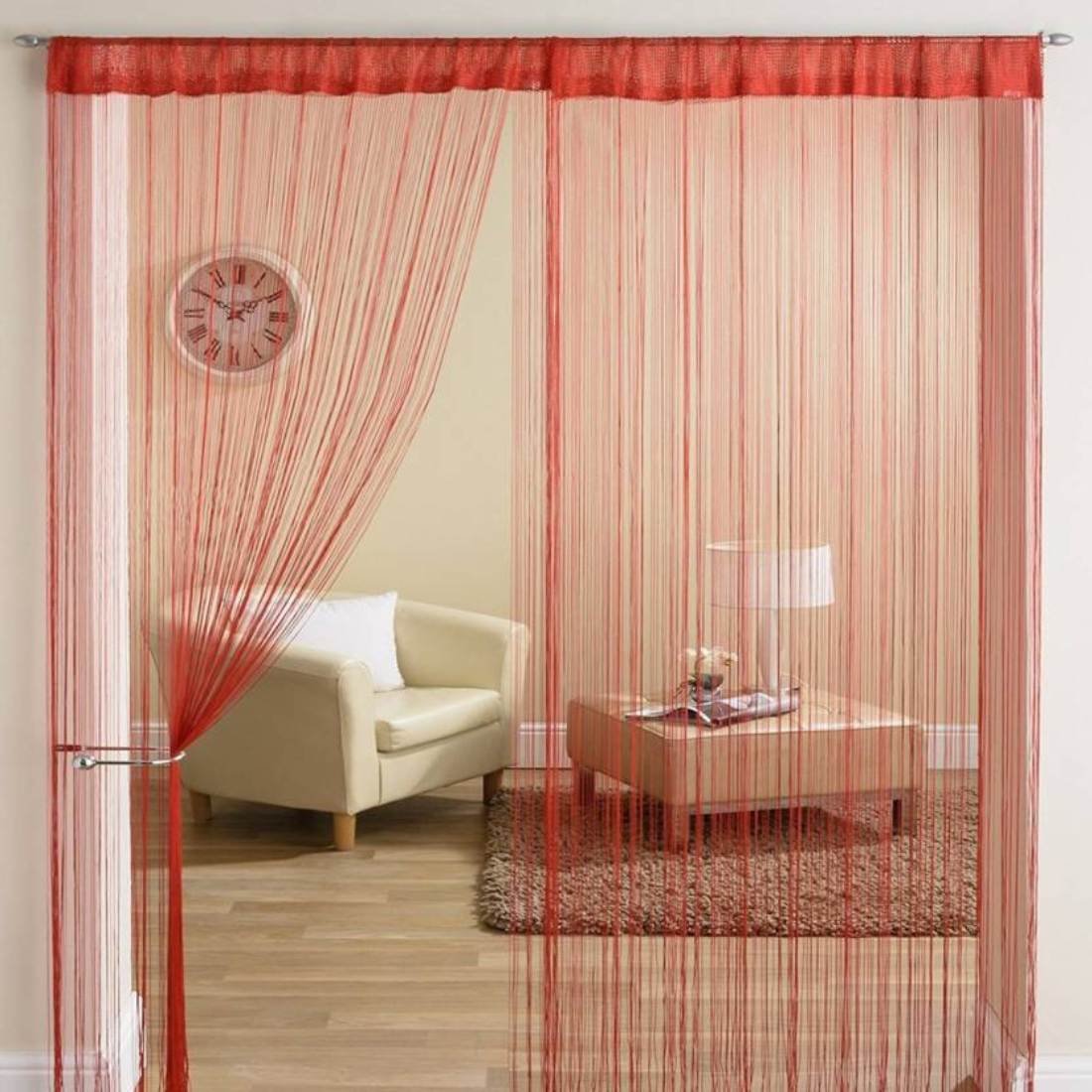 Buy Homesazz Plain String Door CurtainsSet of 2 Online at Low Prices