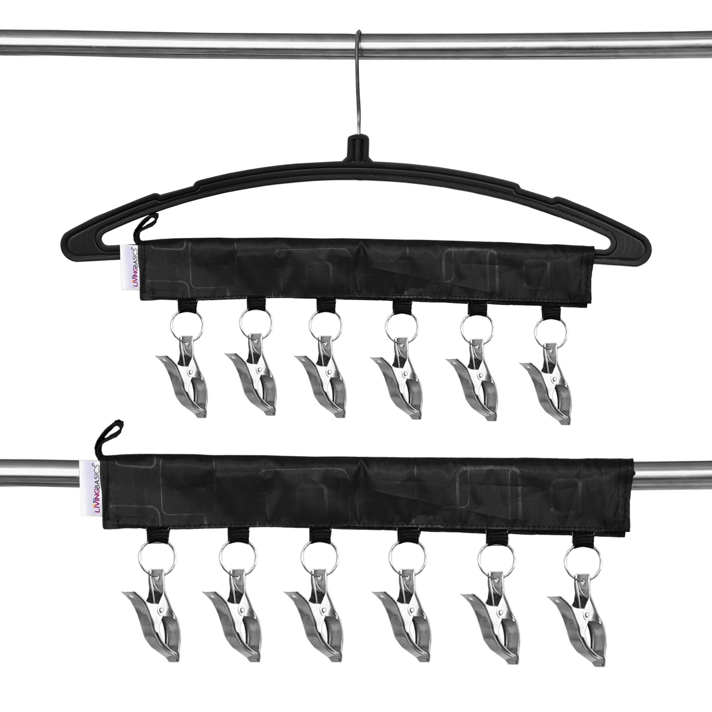 LivingBasics Heavy Duty Rust Free Cloth Peg/Clothes Clip/Cloth Drying Pins/Pegs for Hanger/Rods/Ropes/Drying Clothes (Pair of ICON Cloth Clip) (B07WMV1XMT) Amazon Price History, Amazon Price Tracker