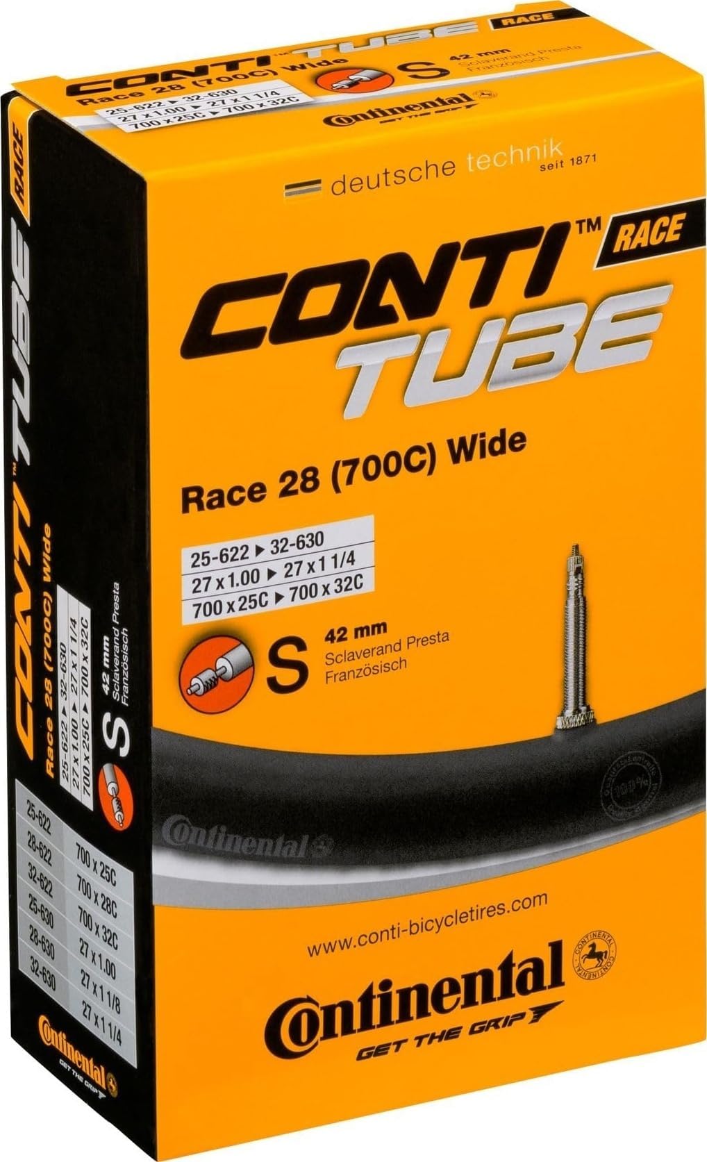 Race 28 (700c) x 25/32C Presta Valve Inner Tube