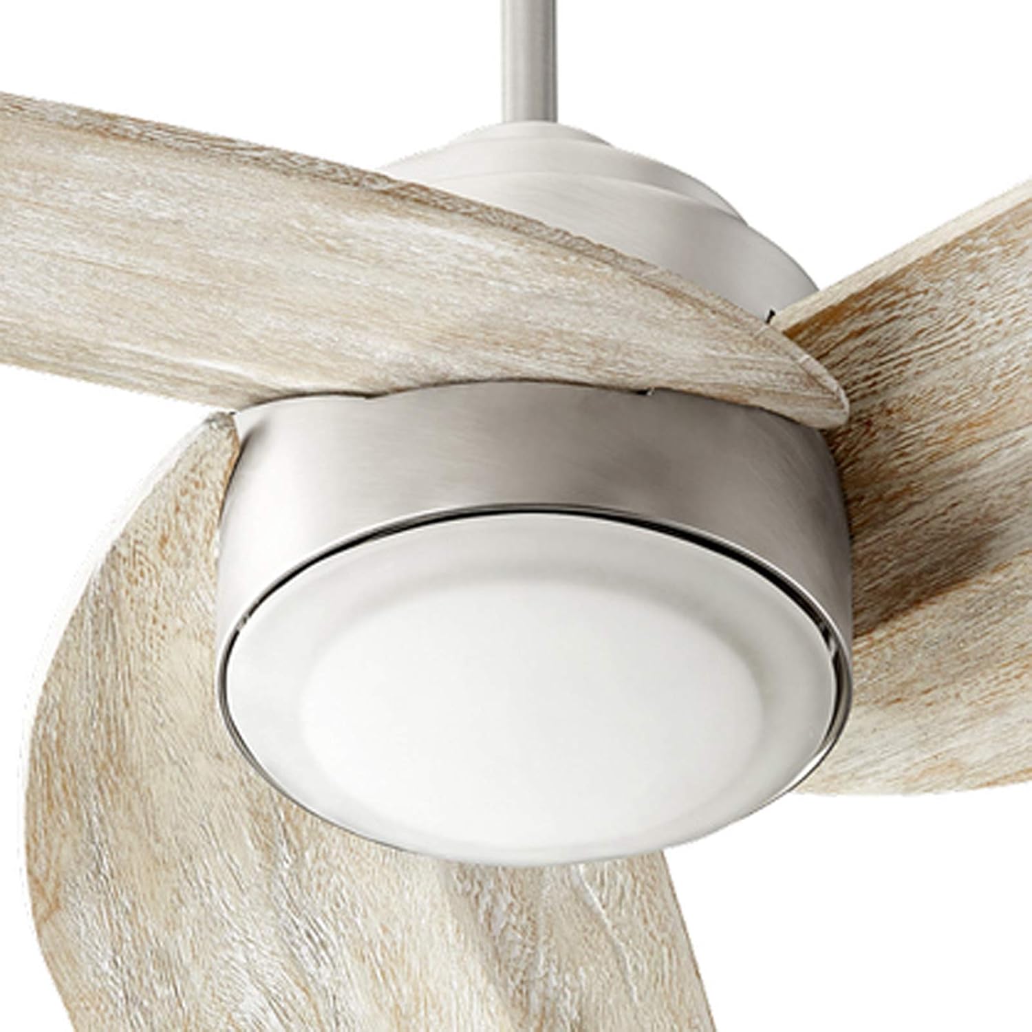 Quorum 41523-65 Contemporary Modern LED Ceiling Fan from Trinity Collection in Pewter, Nickel, Silver Finish,