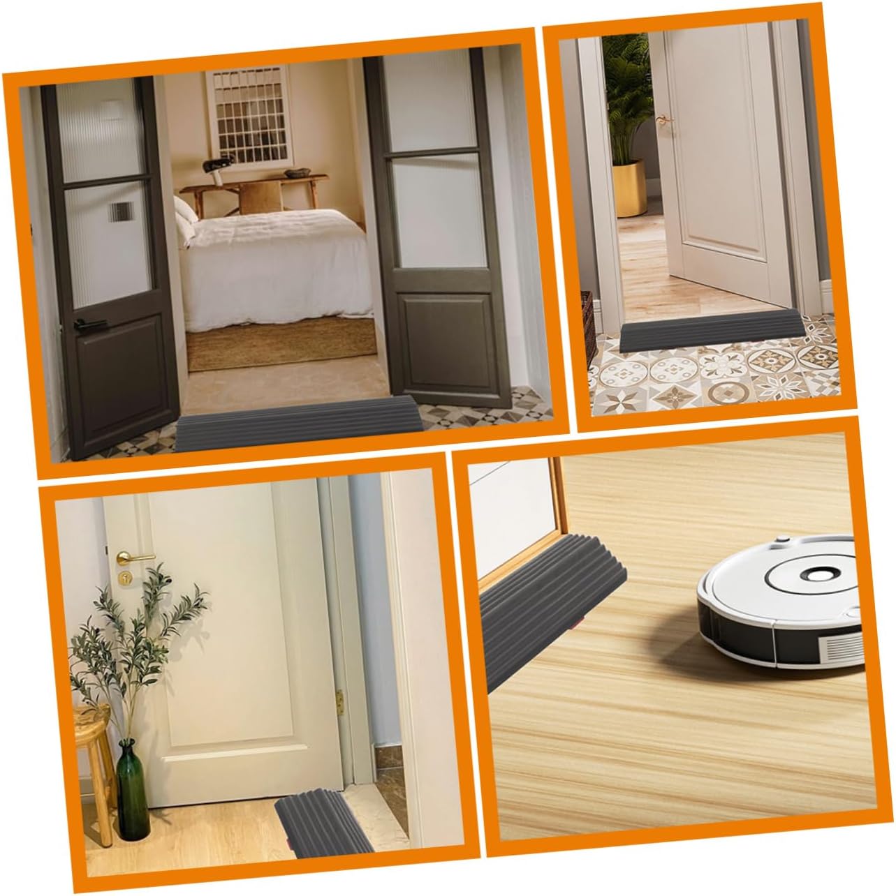 10pcs Plastic Ramp Pad for Robot Vacuum Cleaners Skid Household Ramps for Easy Step Climbing Stylish Indoor Use Lightweight and Portable Design Compatible Models