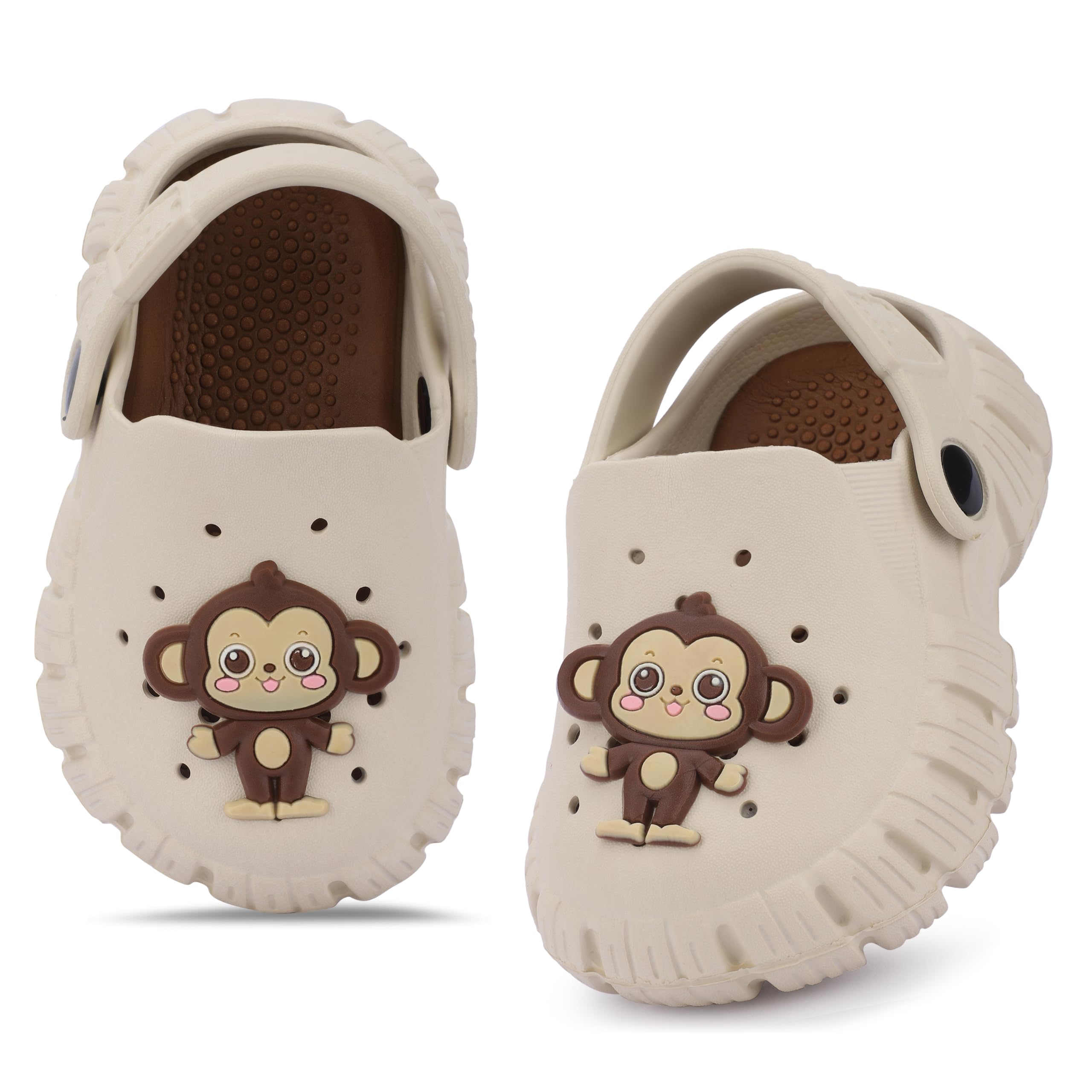 GLJ Little AngelToddler Clogs Slippers, 12 Months to 3 Years, Baby Boy, Waterproof, Lightweight, Cute Cartoon Penguin Design