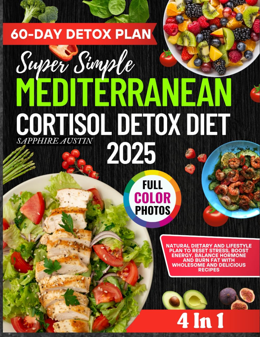 Super Simple Mediterranean Cortisol Detox Diet 2025: Natural Dietary and Lifestyle Plan to Reset Stress, Boost Energy, Balance Hormone and Burn Fat with Wholesome and Delicious Recipes