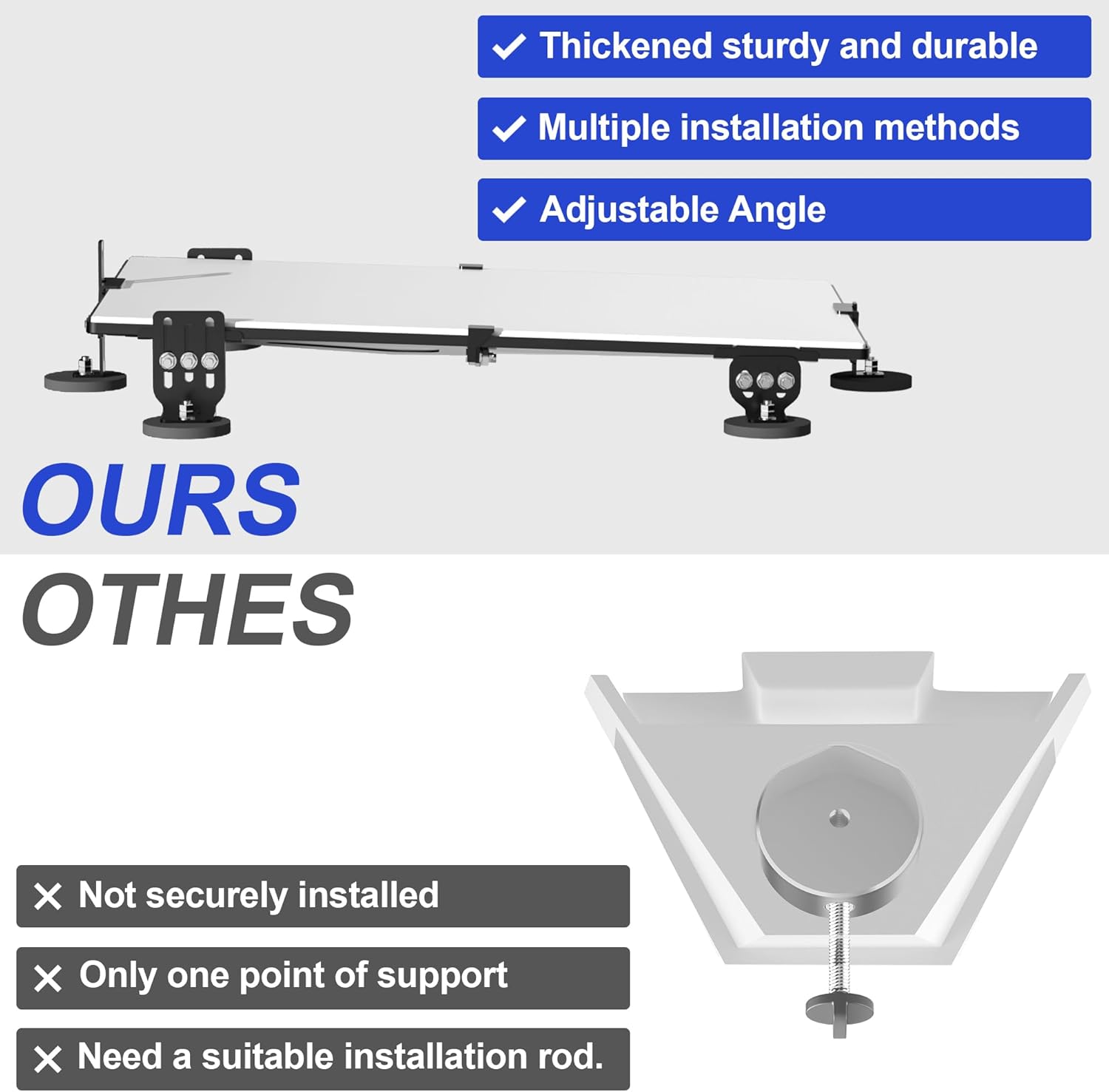 Starlink Gen 3 Magnetic Roof Mount with 6 Magnets | Heavy Duty 264lbs Suction Power | Adjustable Angle Mount for Starlink Gen 3 Satellite Dish | Universal for Truck, RV, Boat