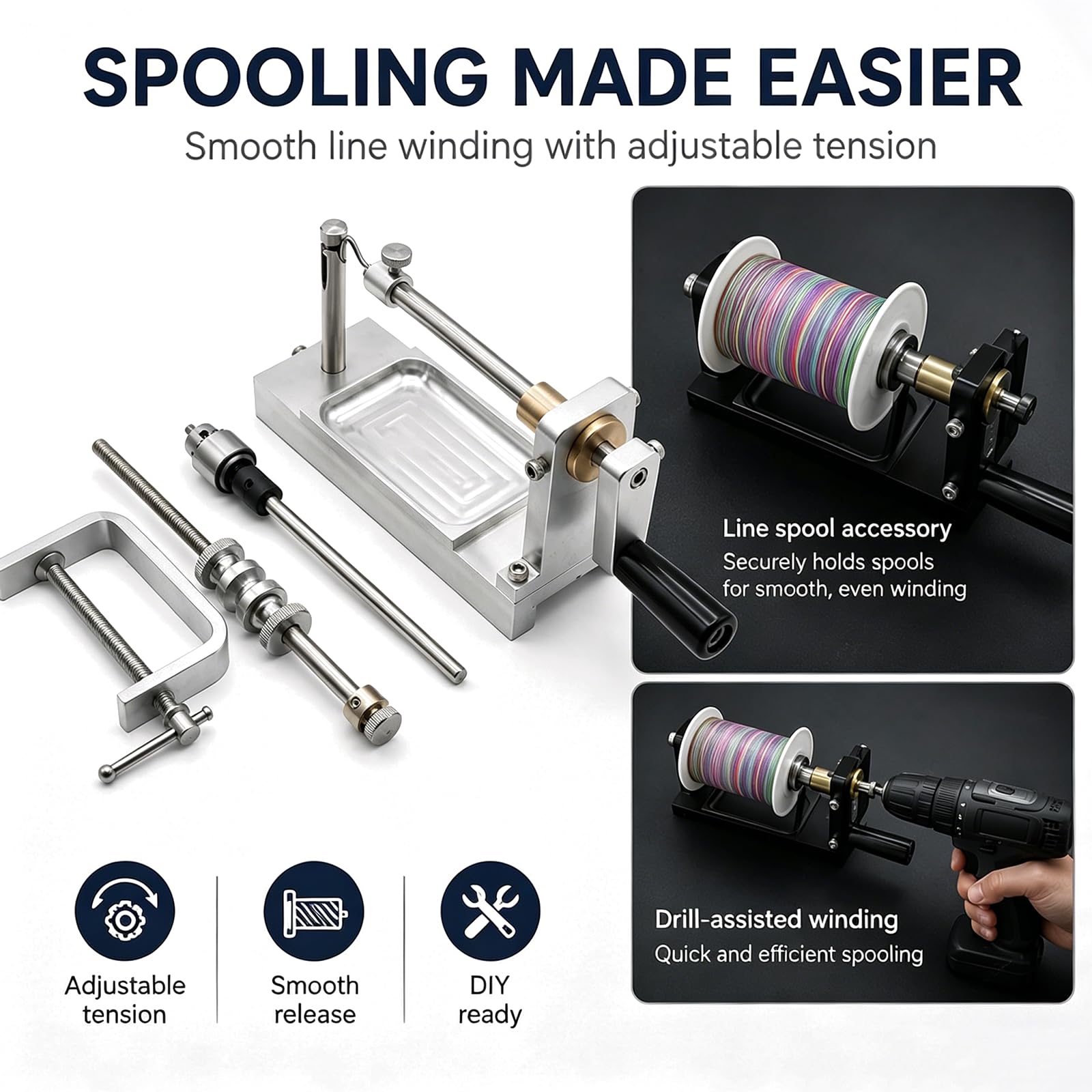 Outil De Formage Et De Torsion De Fil, Kit De Pliage Et De Bouclage De Fil pour Leurres De Pêche, Enrouleur De Ligne Et Station Montage Mouches, Compatible avec Les Fils De 0,3 à 0,9 Mm