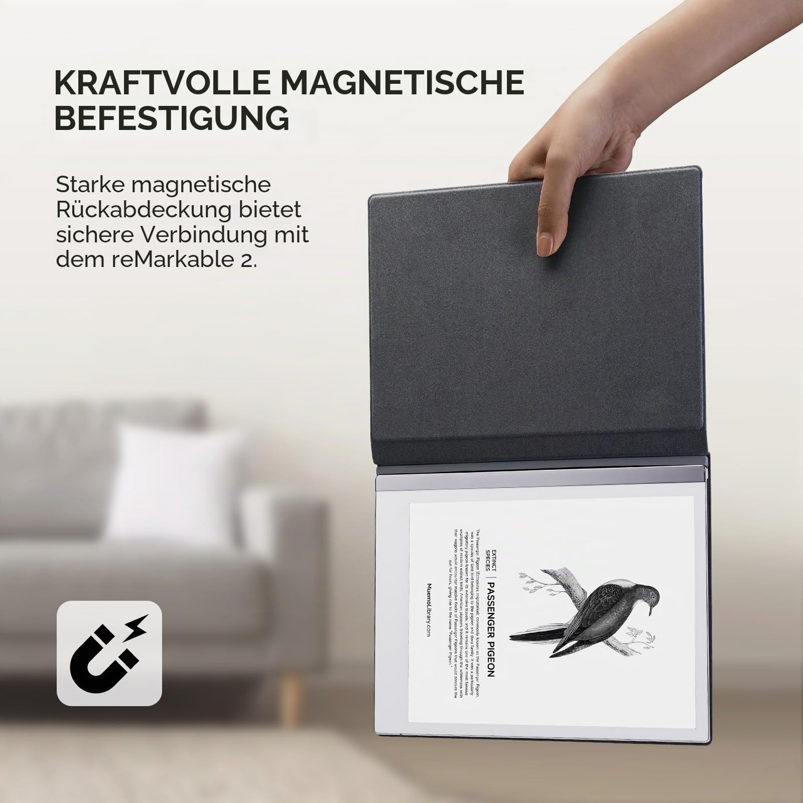 Ayotu Premuin PU-Leder-Smart-Schutzhülle für Remarkable 2 Paper Tablet 10.3" 2020 Release– Programmvorlagen und Ersatz-Stiftspitzen – Alles in einem Bundle – Verbessern Sie Ihr