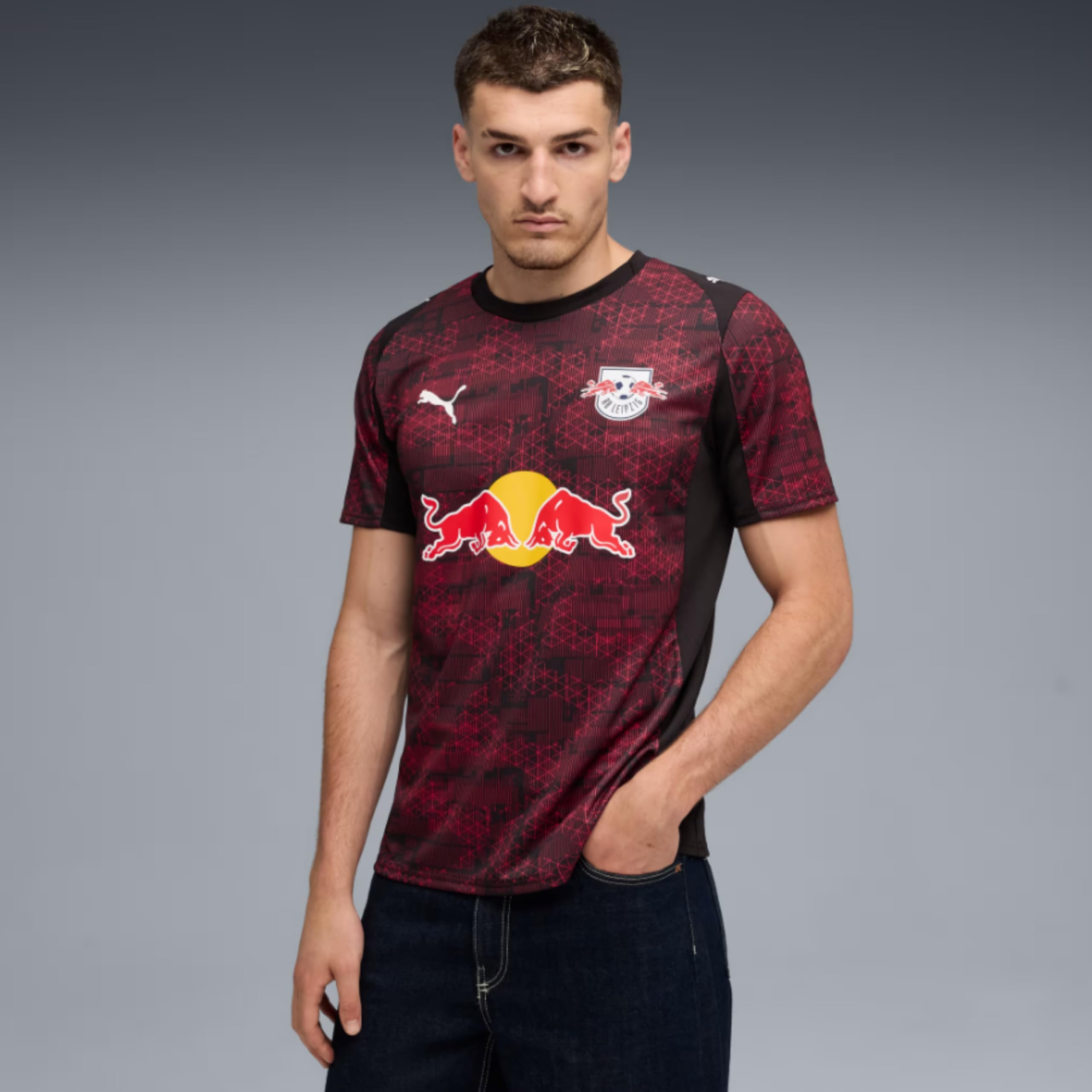 PUMA Original RB Leipzig Trikot Herren [3rd 25/26] Offizielles RB Leipzig Trikot [Spieler oder Personalisiert] Fussball Sportbekleidung Sport Tshirts Herren Fußball Shirt Männer