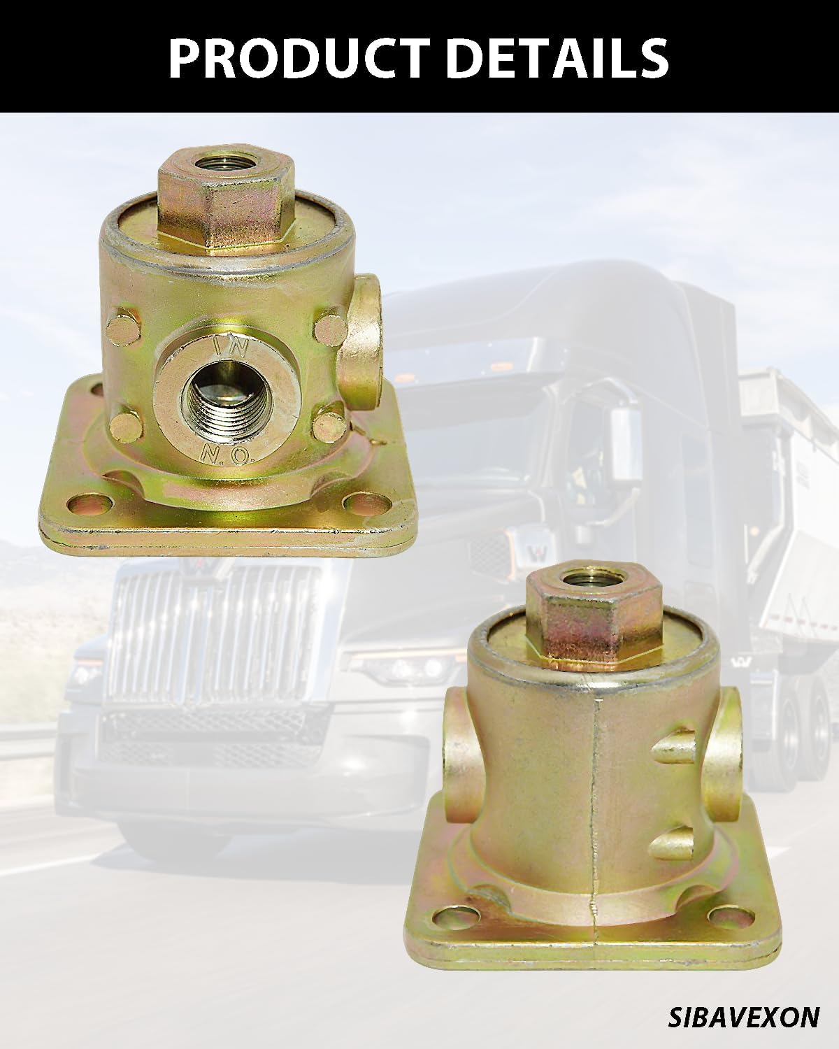 90554615 3-Way Pilot Valve | Air Suspension Dump & Lift Axle Control for Semi-Truck & Trailer | Replaces Haldex 90554615, 90054079, and 8071546