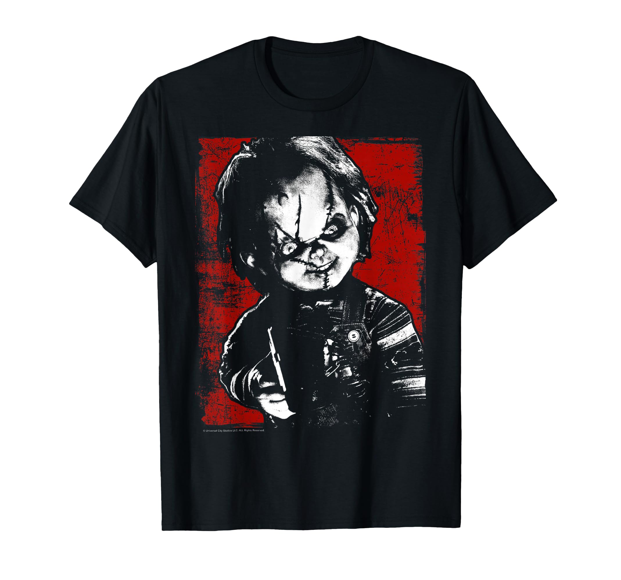 Chucky Distressed Portrait T-Shirt Small