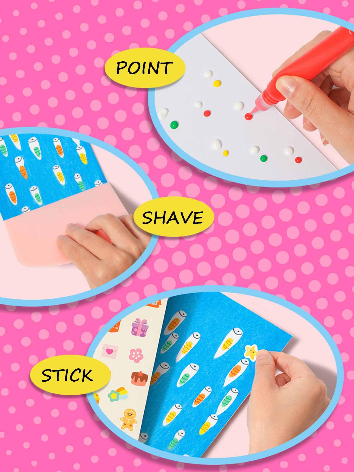 Set Di Pittura Arcobaleno Con Raschietti Per Bambini – Kit Creativo Con Cartoline D'Artista Da Grattare, Regalo Originale Per Bambine E Bambini