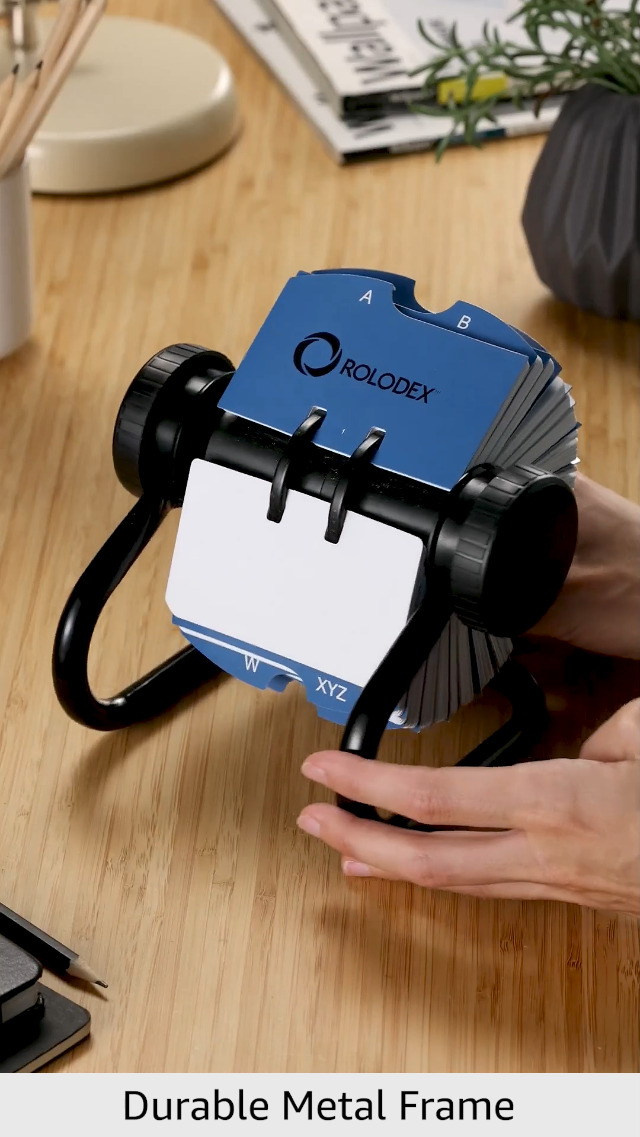 ROLODEX　ROTARY CARD FILE回転式卓上カードホルダー住所録 Rolodex Mini Classic Rotary Card File, 1 3/4