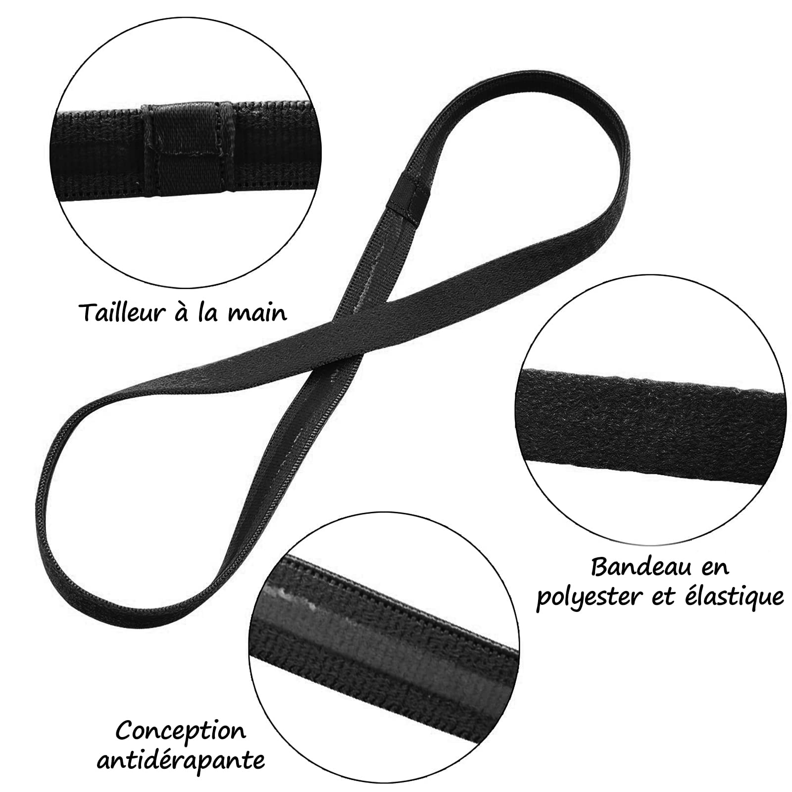 14 Bandes De Sport VEGCOO - Élastiques Antidérapantes Pour Yoga, Fitness, Etc.