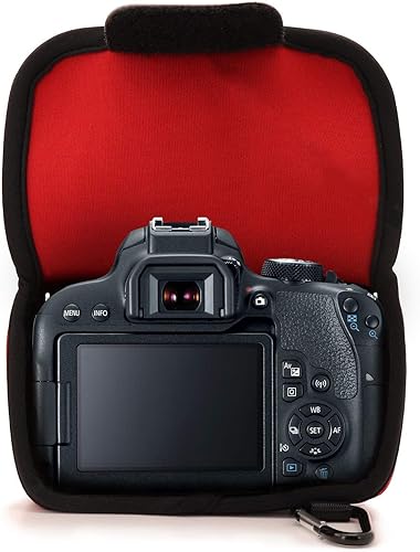 Miniatura 4 de MegaGear MG1194 - Funda de neopreno ultraligera para cámara compatible con Canon EOS Rebel T8i, Kiss X10i, Rebel SL3, Kiss X10, Rebel SL2, Kiss X9,