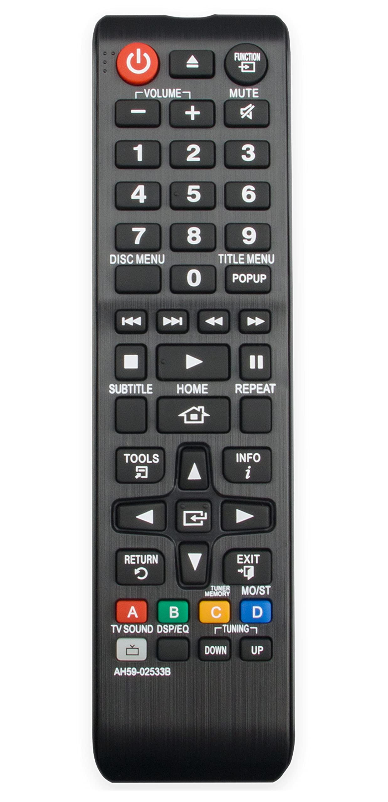 AH59-02533B Replaced Remote fit for Samsung Blu-ray Home Theater HT-H4530 HT-H5500W-ZA HT-H5530 HT-F4500 HT-H4500 HT-H5500W HT-J4100 HT-J4500 HT-J5500W HT-JM41 HT-J5500/2A HT-H4500R HT-H4550R HT-F4550
