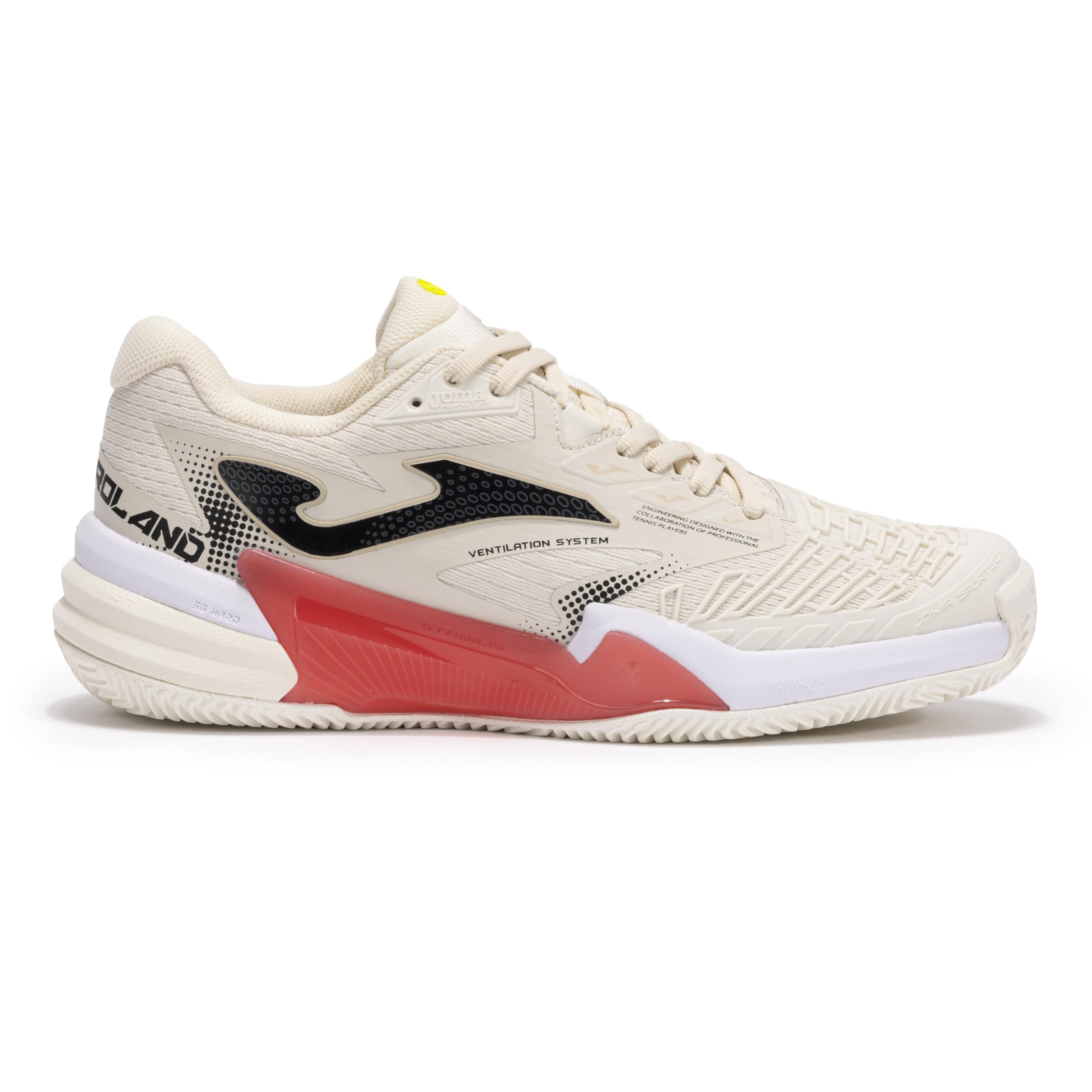 Joma Tenis Zapatilla para Hombre Roland, 37-46 - Clay, Suela Reactive Ball Que Absorve Impactos y Evita Torsiones en Articulaciones