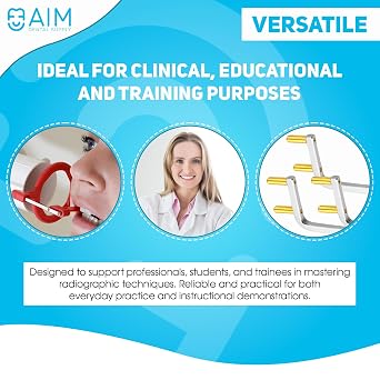 ADS Dental X-Ray Positioning, Indicator Aligning Arm, Posterior XCP Style, Rinn FPS 3000 Autoclavable, by Aim Dental Supply- Posterior Yellow, 5 Pack