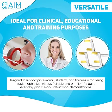 ADS Dental X-Ray Positioning, Indicator Aligning Arm, Posterior XCP Style, Rinn FPS 3000 Autoclavable, by Aim Dental Supply- Posterior Yellow, 5 Pack