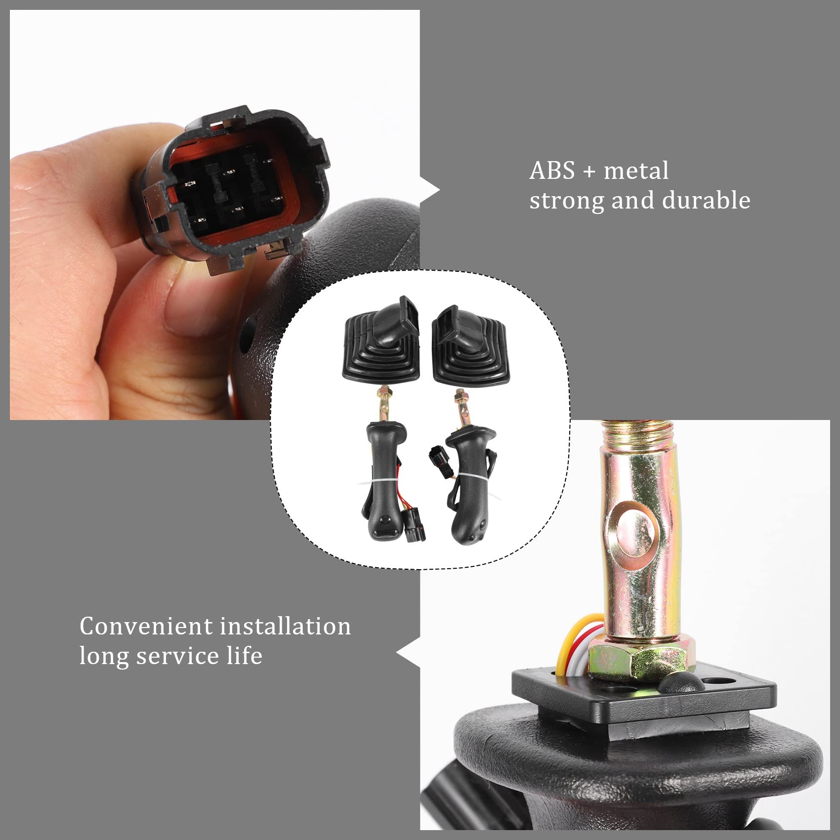 2 SttCk L+R 3 Tasten Bagger Joystick Assy Schalthebel mit Schutz ffr Doosan DX150 215 225 300 370-9C