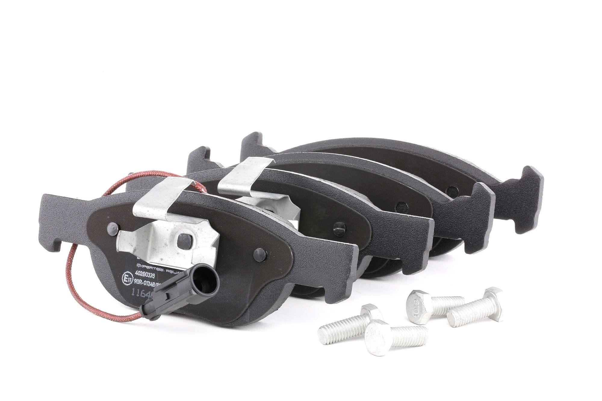 RIDEX 402B0335 Set d'assale Kit pastiglie freni Anteriore con clip pistone con lamierino anticigolío Compatibilità con FIAT PUNTO 188