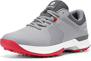 FitVille Men's Waterproof Golf Shoes with Arch Support