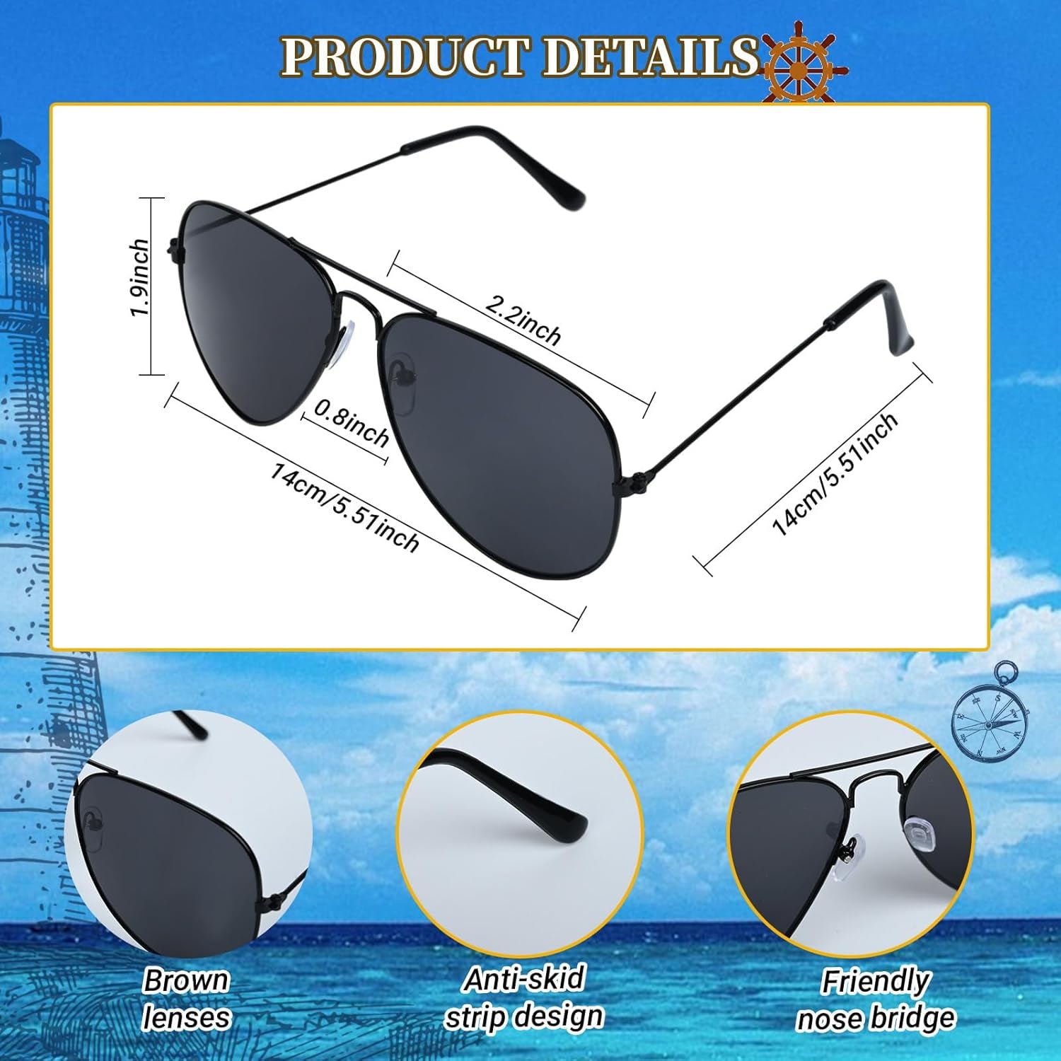 4 Pcs Guard Costume Set Include Hat Fanny Pack Whistle with Lanyard and Sunglasses for Adults Beach Dress Up - Image 3