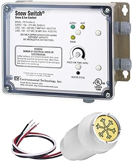 WarmlyYours Advanced Snow and Ice Melt Control with Air Sensor for Snow Melting and Roof and Gutter Deicing Systems, SCA-Dual-AIR-SS-2