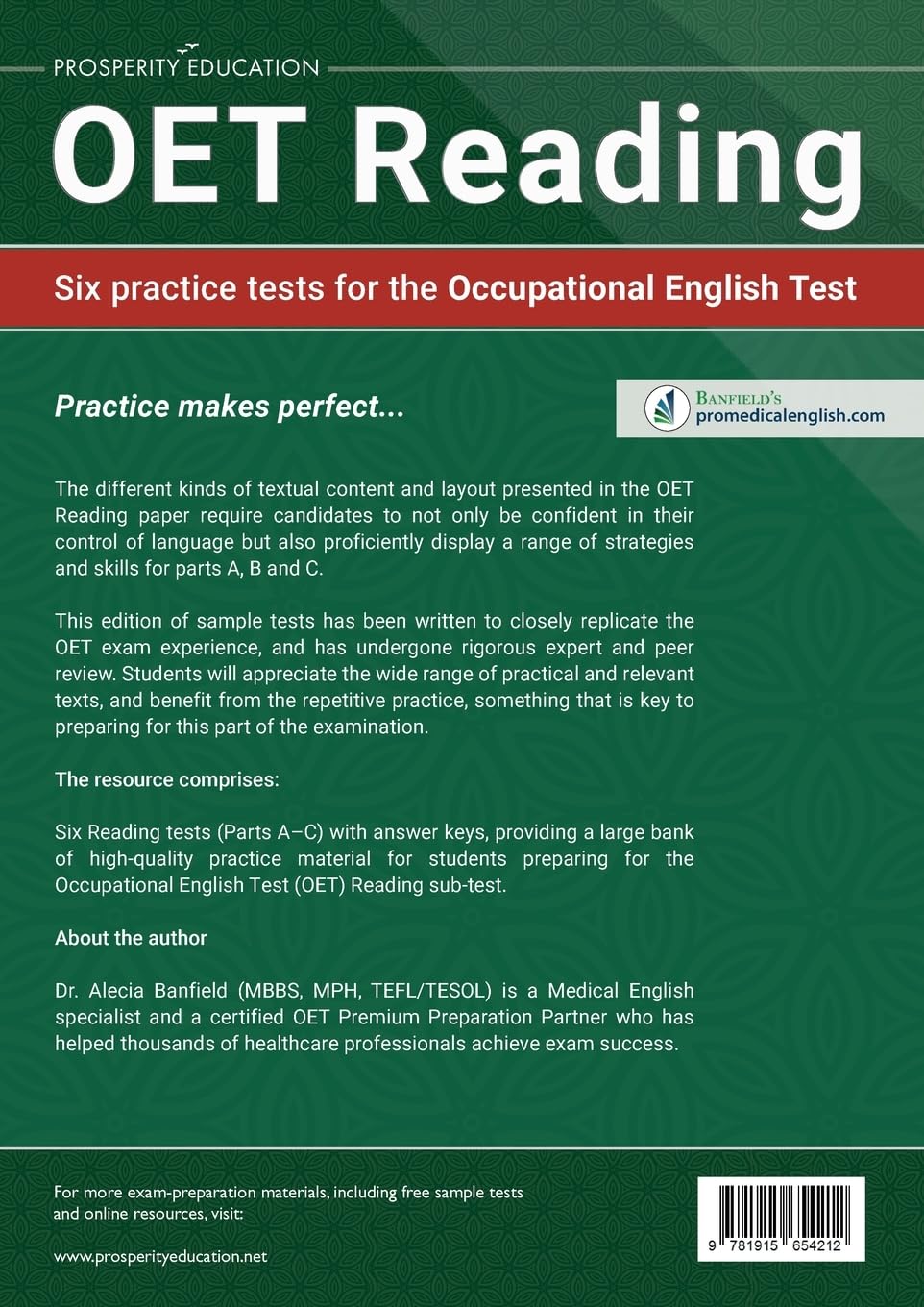 OET Reading: Six practice tests for the Occupational English Test